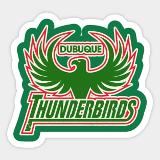 Defunct Dubuque Thunderbirds Hockey Team Sticker